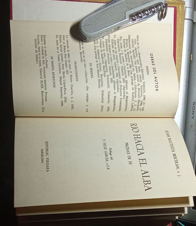 Río hacia el alba prosas de fe Juan B.Bertran