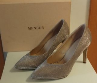 Zapatos de fiesta Menbur plateados