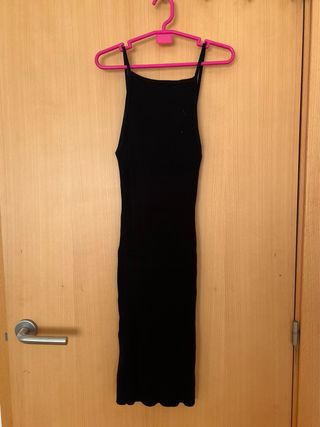 Vestido negro Bershka