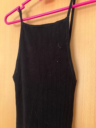 Vestido negro Bershka