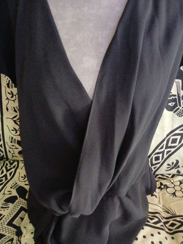 Blusa Zara Talla M/L Negra Sin Estrenar
