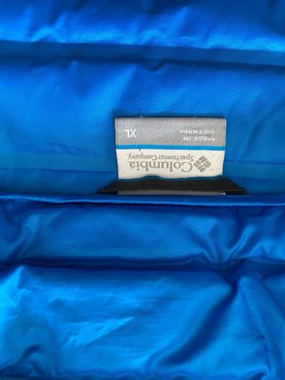 Chaleco Columbia Negro/Azul Talla XL