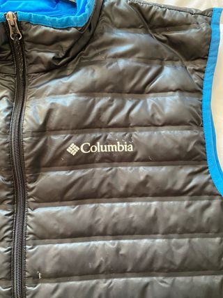 Chaleco Columbia Negro/Azul Talla XL