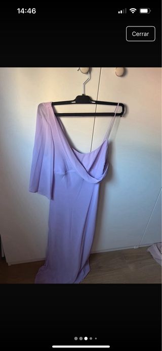 Vestido lila Mango