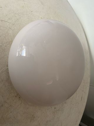 Plafón Techo Antiguo Vidrio Beige/Gris