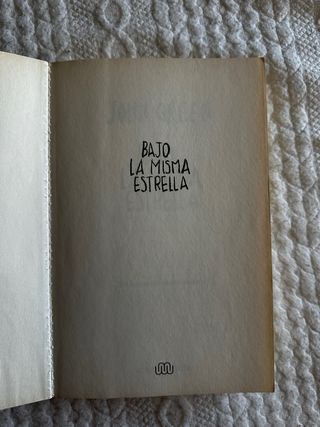Bajo la misma estrella (Spanish Edition)