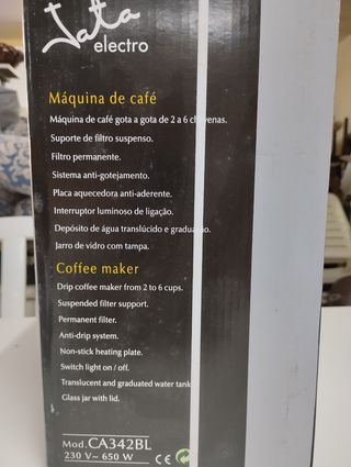 Cafetera Jata Eléctrica Gota a Gota