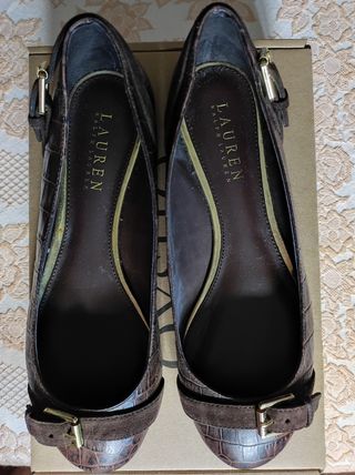 Bailarinas Ralph Lauren Marrones