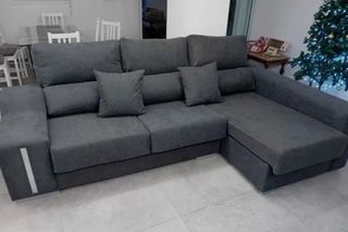 Sofá Chaiselongue Gris Tela