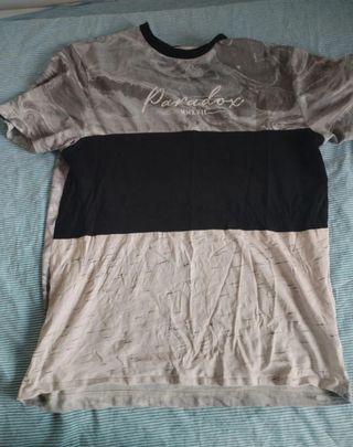 Maglietta Paradox grigia e nera