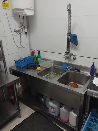 Lavabo industrial hostelería acero inoxidable