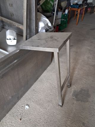 Mesa auxiliar acero inoxidable carnicería