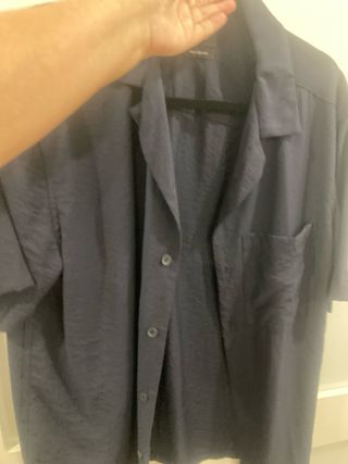 Camisa hombre azul marino