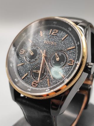 Reloj Fossil Negro y Dorado