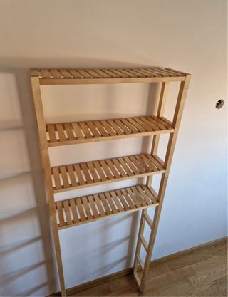 Estantería baño madera Ikea