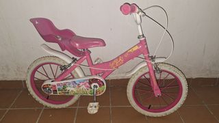 Bicicleta infantil rosa de unicornio 3-5 años