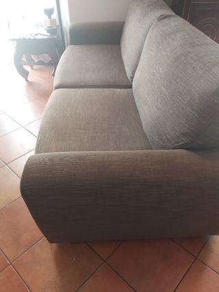 Divano letto 3 posti tortora