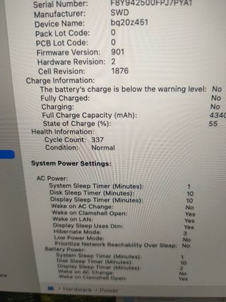 MACBOOK PRO 2019 13" i7-2,8GHz/16 GB RAM/ 256 SSD