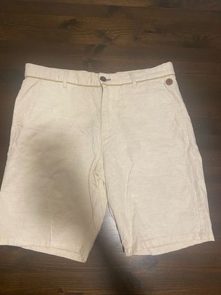 Pantalón de lino Springfield Beige Talla 40