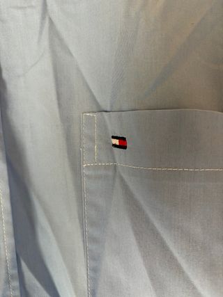 Camisa Tommy Hilfiger Azul Manga Corta