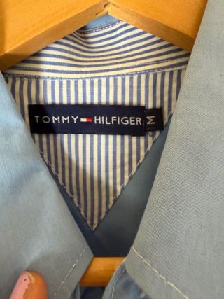 Camisa Tommy Hilfiger Azul Manga Corta