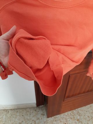 Sudadera rojo pastel.