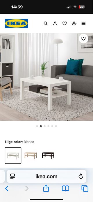 Mesa de centro IKEA blanca