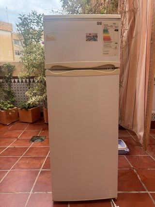 Nevera blanca bien conservada