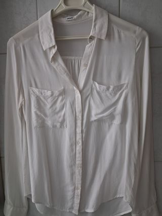 Blusa transparente Pimkie blanca mujer