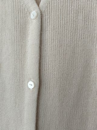 Zara Chaleco largo y falda beige talla L
