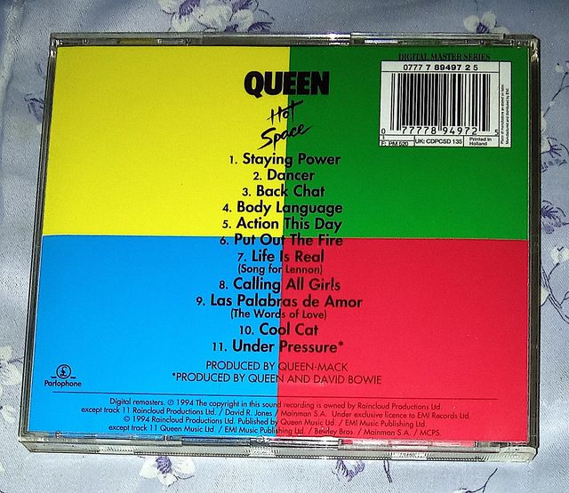 CD Queen - Hot Space