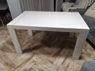 Mesa comedor extensible blanca