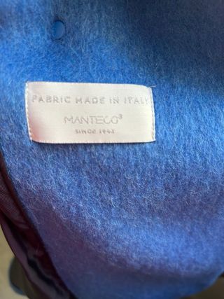Abrigo lana Manteco azul
