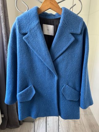 Abrigo lana Manteco azul