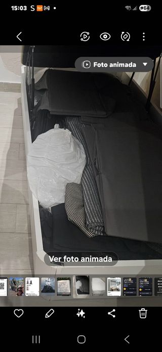 Cama canapé abatible
