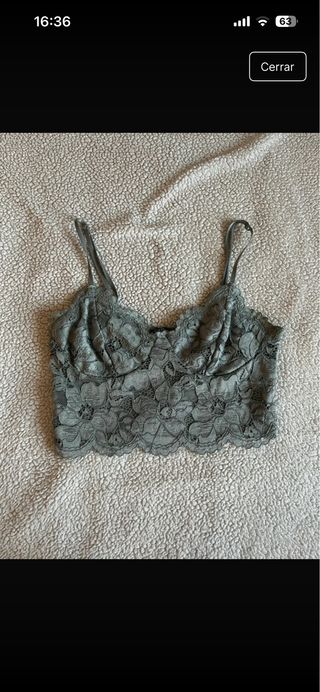 Top Zara encaje