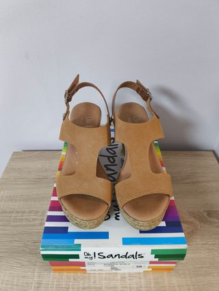Sandalias Oh My Sandals Camel Talla 38