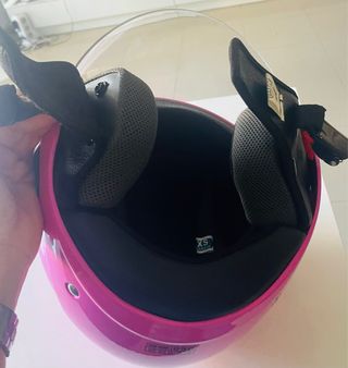 Casco rosa NVG. Como nuevo