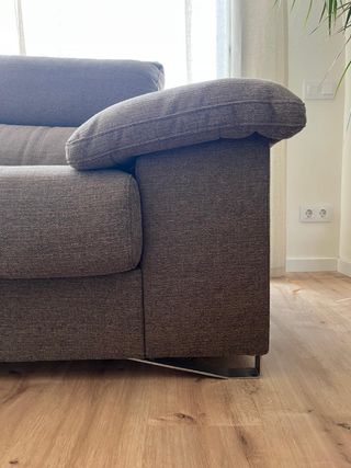 Divano Chaislongue grigio 3m (4 posti)