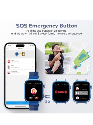 Reloj inteligente para niños azul