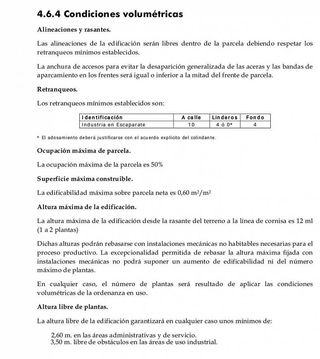 Terreno en venta en Zona industrial en Pinto