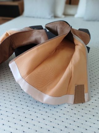 Botas cowboy piel mujer taupe T-37