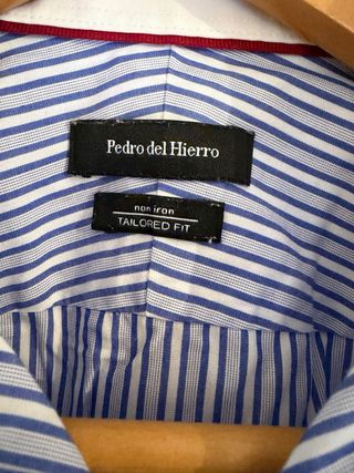 Camisa de rayas azul Pedro del hierro talla M.