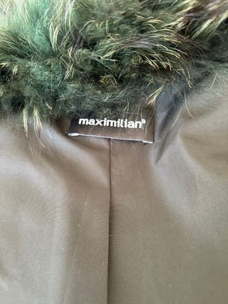 Chaqueta de pelo verde oscuro 