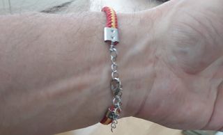 Pulsera trenzada Bandera Nacional cierre metálico
