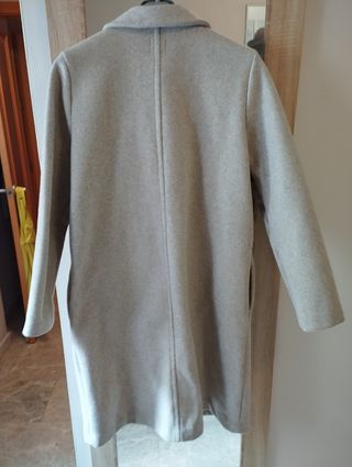 Abrigo Zara Gris Talla L
