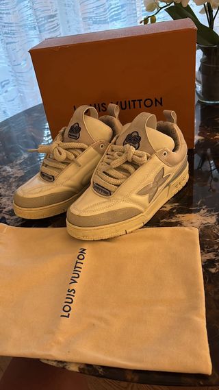 Scarpe Louis Vuitton Beige/Grigie Tg 42