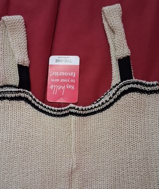 Top tejido THE ARE beige talla única