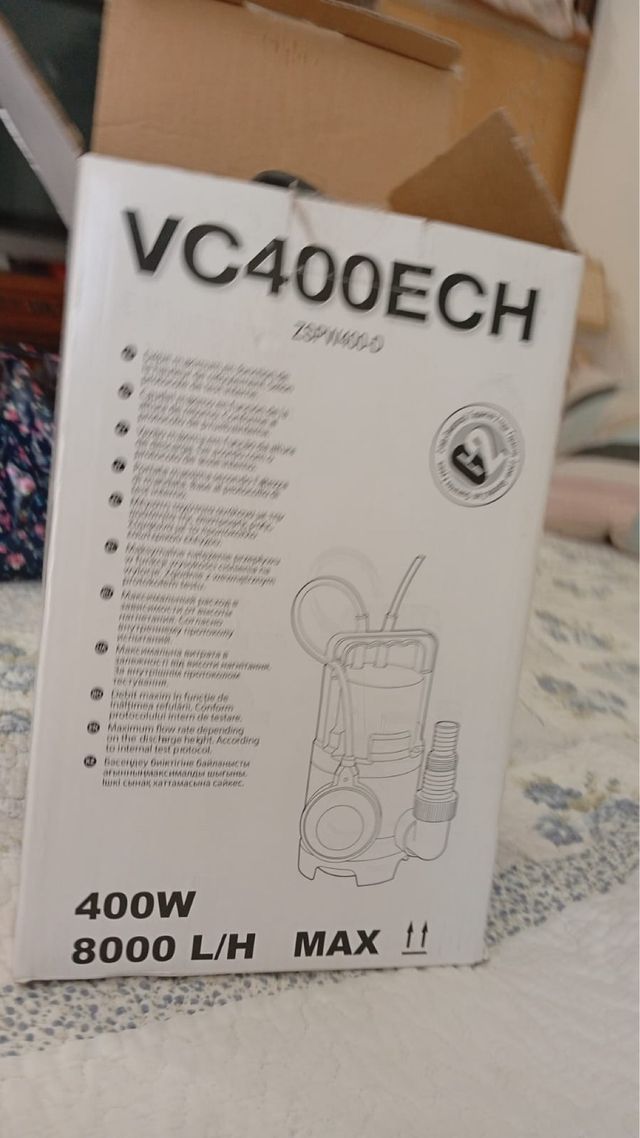 Bomba de agua VC400ECH 400W 8000 L/H