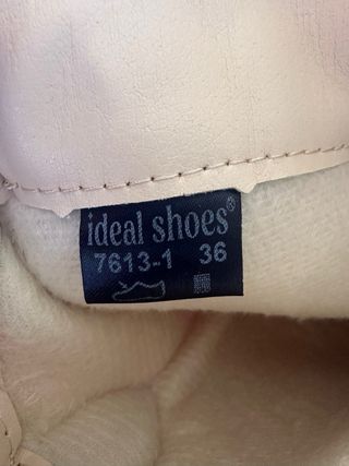 Botas altas beige con pedrería